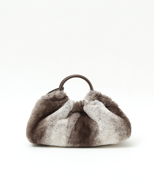 soeur（スール）の「SOEUR/レザー×ファーハンドBAG（ハンドバッグ・レディース・ブラック/ブラウン・フリー）」の15枚目の写真