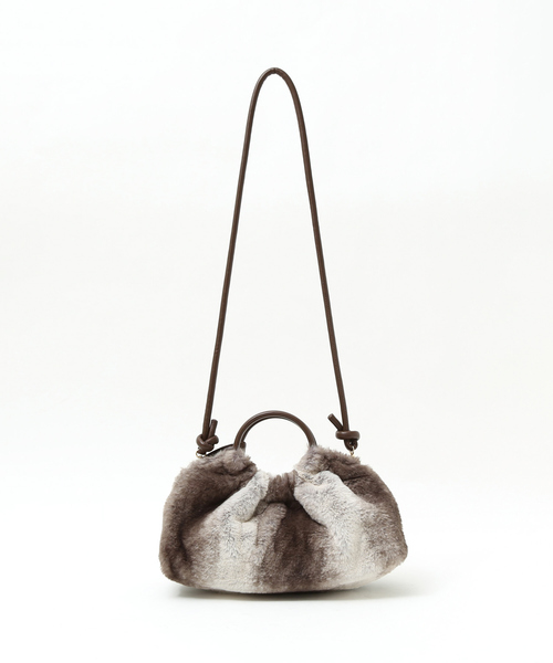 soeur（スール）の「SOEUR/レザー×ファーハンドBAG（ハンドバッグ・レディース・ブラック/ブラウン・フリー）」の21枚目の写真
