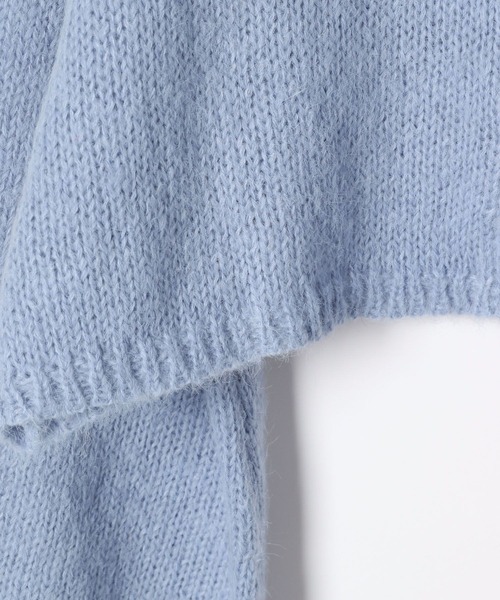 Heather（ヘザー）の「ショートボタンカーディガン　182344（カーディガン/ボレロ・レディース・オフホワイト/グレー/ブルー・FREE）」の7枚目の写真