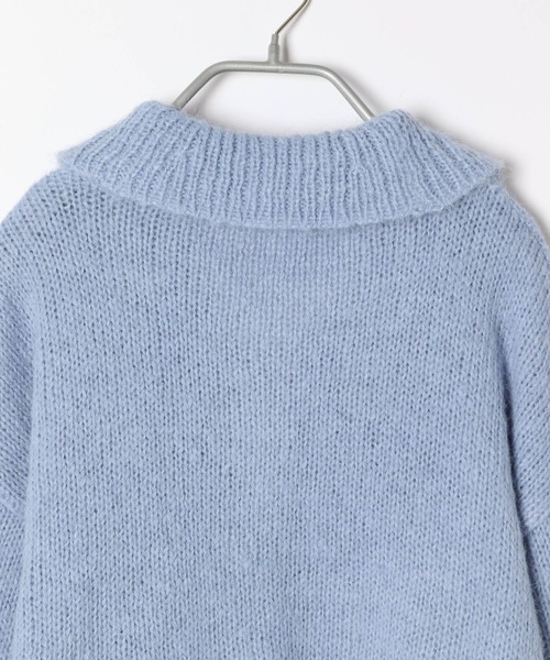 Heather（ヘザー）の「ショートボタンカーディガン　182344（カーディガン/ボレロ・レディース・オフホワイト/グレー/ブルー・FREE）」の8枚目の写真