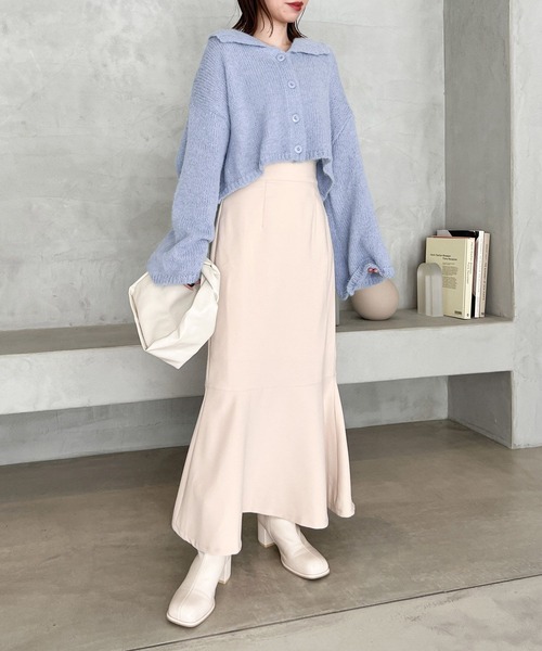 Heather（ヘザー）の「ショートボタンカーディガン　182344（カーディガン/ボレロ・レディース・オフホワイト/グレー/ブルー・FREE）」の18枚目の写真