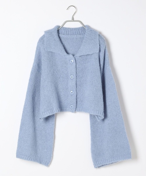 Heather（ヘザー）の「ショートボタンカーディガン　182344（カーディガン/ボレロ・レディース・オフホワイト/グレー/ブルー・FREE）」の22枚目の写真