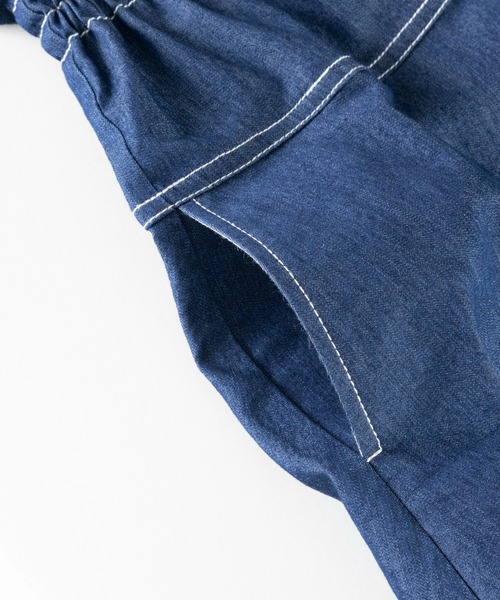 trois lapins kp（トロワラパンケーピー）の「ストレッチデニムキュロット(100～150)（その他パンツ・キッズ・ネイビー/ベージュ・140cm/150cm/100cm/120cm/130cm/160cm/110cm）」の7枚目の写真