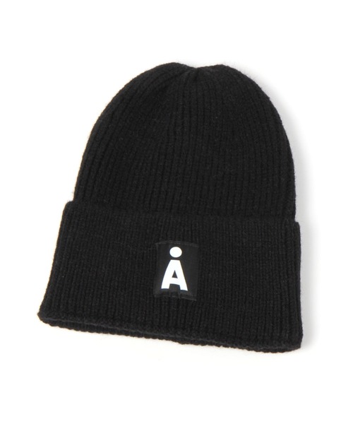 ALAND(エーランド)の「【UNISEX】ALAND/Aロゴカラービーニー 2184063(ニットキャップ/ビーニー・レディース・チャコール/オレンジ/ブラック/ベージュ・FREE)」の2枚目の写真