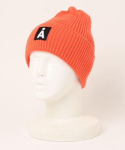 ALAND(エーランド)の「【UNISEX】ALAND/Aロゴカラービーニー 2184063(ニットキャップ/ビーニー・レディース・チャコール/オレンジ/ブラック/ベージュ・FREE)」の6枚目の写真