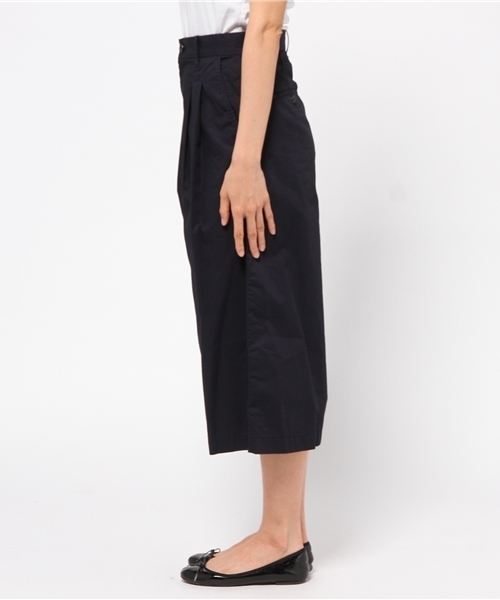 SHIPS for women（シップスフォーウィメン）の「★★liflattie ships:コットン ワイド クロップドパンツ ☆（その他パンツ・レディース・ネイビー/ホワイト/ベージュ・LARGE/SMALL/MEDIUM）」の5枚目の写真