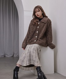 フェイクボアコート