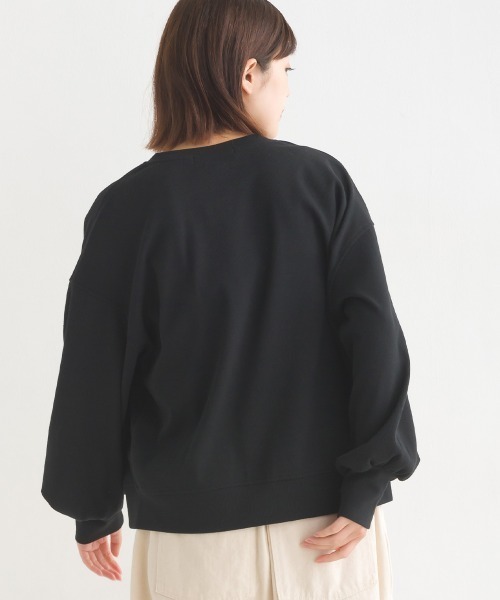 OMNES（オムネス）の「リブボリューム袖カーディガン長袖（カーディガン/ボレロ・レディース・オレンジ/ホワイト系その他/アイボリー/ブラック/オリーブ/ラベンダー/グレー/ホワイト系その他2・FREE）」の16枚目の写真