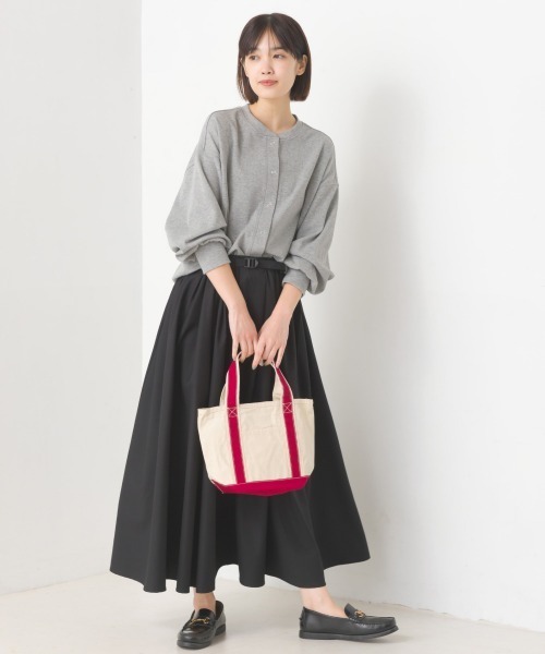 OMNES（オムネス）の「リブボリューム袖カーディガン長袖（カーディガン/ボレロ・レディース・オレンジ/ホワイト系その他/アイボリー/ブラック/オリーブ/ラベンダー/グレー/ホワイト系その他2・FREE）」の20枚目の写真