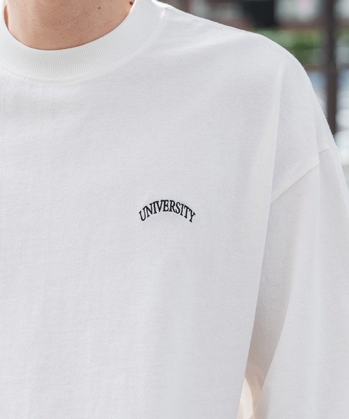 coca(coca)(コカ)の「メンズワンポイントロゴ刺繍ロンT(Tシャツ/カットソー・メンズ・チャコール/ホワイト・M/L/XL)」の9枚目の写真