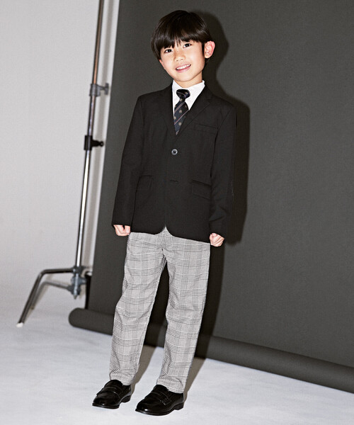 COMME CA ISM(コムサイズム)の「グレンチェック ロングパンツ(100-130cm)(その他パンツ・キッズ・ブラック系・120cm/110cm/100cm/130cm)」の4枚目の写真