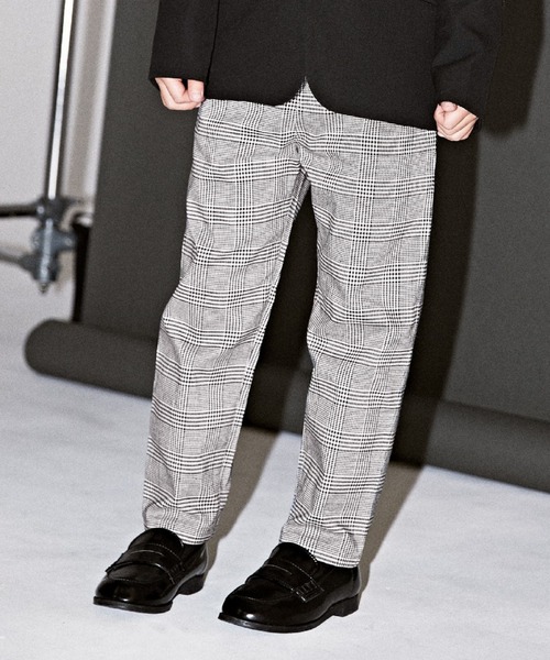 COMME CA ISM(コムサイズム)の「グレンチェック ロングパンツ(100-130cm)(その他パンツ・キッズ・ブラック系・120cm/110cm/100cm/130cm)」の1枚目の写真