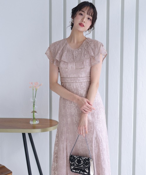 PourVous(プールヴー)の「ノースリーブ&ミモレ丈 パーティー ドレス ビックカラーセレモニー 結婚式 フォーマル オケージョンドレス お呼ばれ 二次会 成人式 (ドレス・レディース・ピンク/ブルー/ブラウン/チャコール・M)」の12枚目の写真