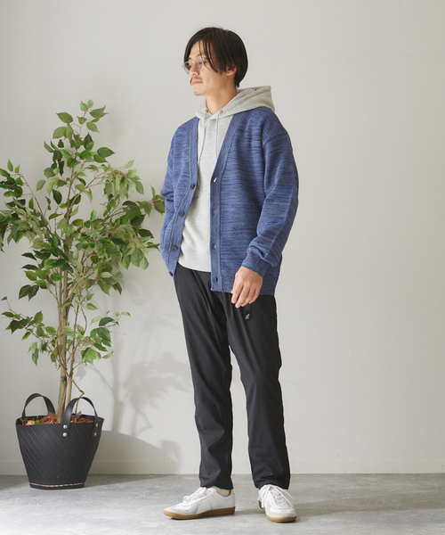 417 EDIFICE（フォーワンセブンエディフィス）の「PEメッシュメランジカーディガン（カーディガン/ボレロ・メンズ・ピンク/ベージュ/ネイビー/グリーン系その他・SMALL/MEDIUM/LARGE）」の11枚目の写真