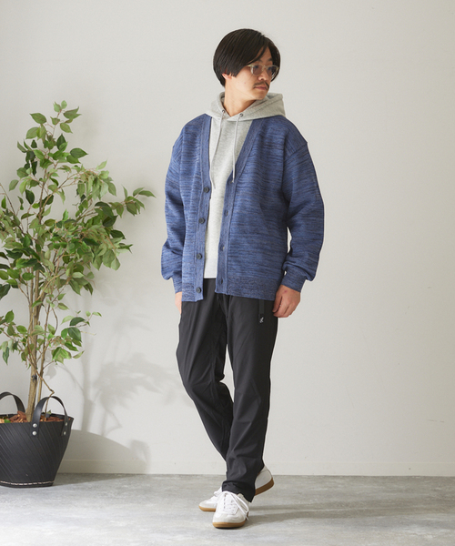 417 EDIFICE（フォーワンセブンエディフィス）の「PEメッシュメランジカーディガン（カーディガン/ボレロ・メンズ・ピンク/ベージュ/ネイビー/グリーン系その他・SMALL/MEDIUM/LARGE）」の12枚目の写真