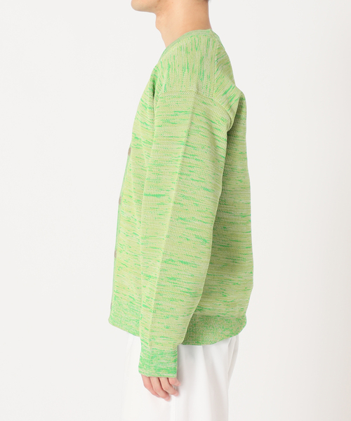 417 EDIFICE（フォーワンセブンエディフィス）の「PEメッシュメランジカーディガン（カーディガン/ボレロ・メンズ・ピンク/ベージュ/ネイビー/グリーン系その他・SMALL/MEDIUM/LARGE）」の20枚目の写真