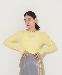 NOMINE | 【前後着用可】2WAY配色メロウシャーリングロンT(Tシャツ/カットソー)