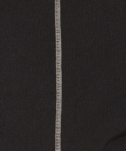 NOMINE（ノミネ）の「【前後着用可】2WAY配色メロウシャーリングロンT（Tシャツ/カットソー・レディース・イエロー/グリーン/ブラック/オフホワイト・フリー）」の21枚目の写真