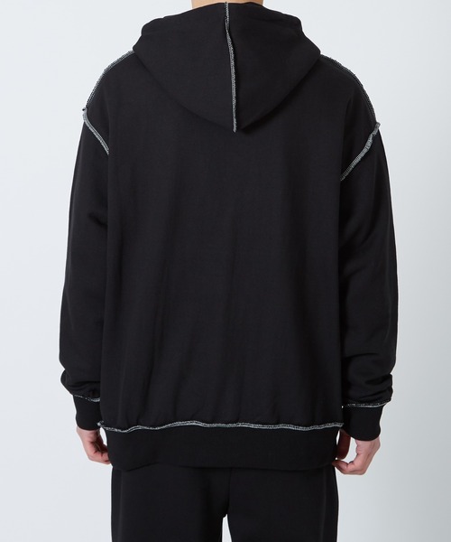 improves（インプローブス）の「ステッチデザイン スウェット プルパーカー（パーカー・メンズ・ブラック/グレー・FREE）」の5枚目の写真