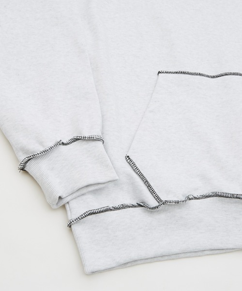 improves（インプローブス）の「ステッチデザイン スウェット プルパーカー（パーカー・メンズ・ブラック/グレー・FREE）」の11枚目の写真