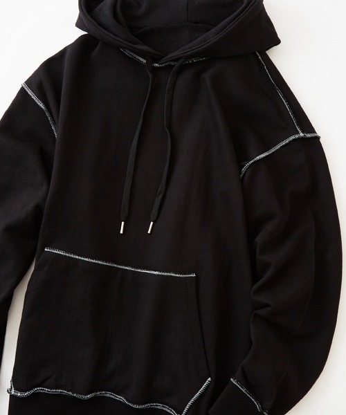 improves（インプローブス）の「ステッチデザイン スウェット プルパーカー（パーカー・メンズ・ブラック/グレー・FREE）」の16枚目の写真
