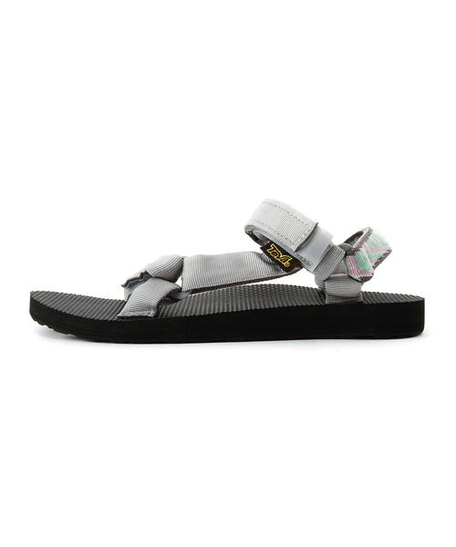 Teva（テバ）の「▼ボワソンショコラ　Teva ORIGINALUNIVERSAL（サンダル・レディース・ブラック/ライトグレー・5/6/8/7）」の4枚目の写真