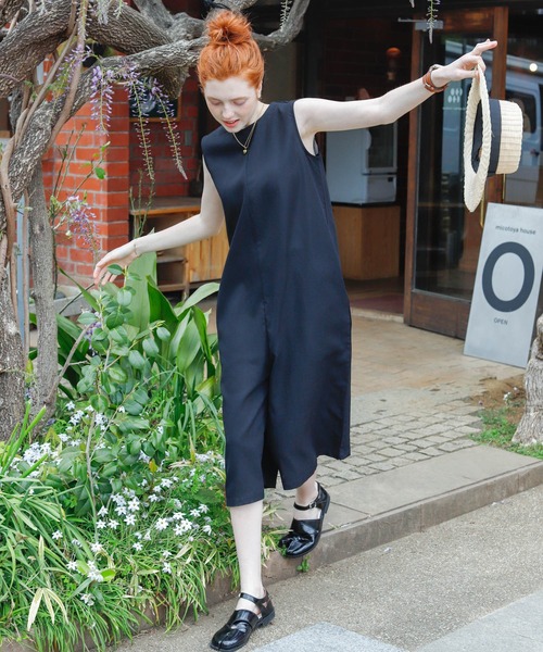 Birthday room（バースデイルーム）の「ライトシャークスキンオールインワン（つなぎ/オールインワン・レディース・ブラック・FREE）」の10枚目の写真