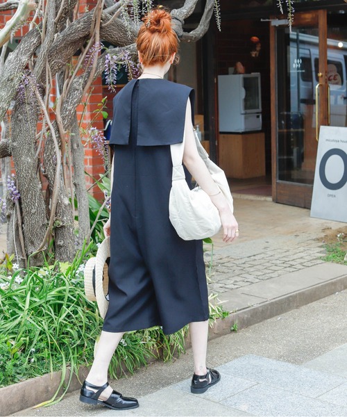 Birthday room（バースデイルーム）の「ライトシャークスキンオールインワン（つなぎ/オールインワン・レディース・ブラック・FREE）」の3枚目の写真