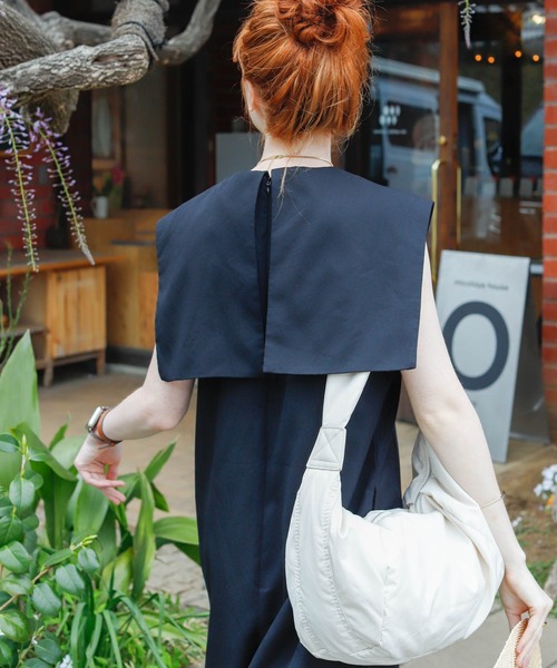 Birthday room（バースデイルーム）の「ライトシャークスキンオールインワン（つなぎ/オールインワン・レディース・ブラック・FREE）」の5枚目の写真