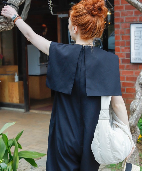 Birthday room（バースデイルーム）の「ライトシャークスキンオールインワン（つなぎ/オールインワン・レディース・ブラック・FREE）」の6枚目の写真