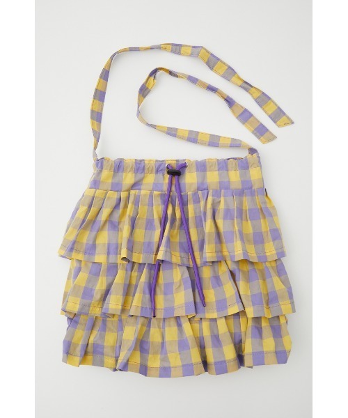 RODEO CROWNS WIDE BOWL（ロデオクラウンズワイドボウル）の「ギンガムチェックフリルバッグ（ショルダーバッグ・レディース・グリーン系その他/パープル系その他/レッド系その他・FREE）」の8枚目の写真