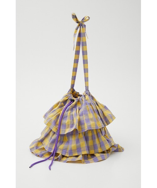 RODEO CROWNS WIDE BOWL（ロデオクラウンズワイドボウル）の「ギンガムチェックフリルバッグ（ショルダーバッグ・レディース・グリーン系その他/パープル系その他/レッド系その他・FREE）」の11枚目の写真