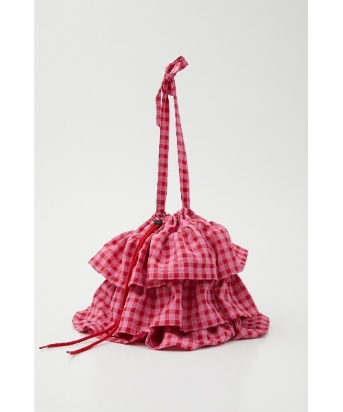 RODEO CROWNS WIDE BOWL（ロデオクラウンズワイドボウル）の「ギンガムチェックフリルバッグ（ショルダーバッグ・レディース・グリーン系その他/パープル系その他/レッド系その他・FREE）」の16枚目の写真