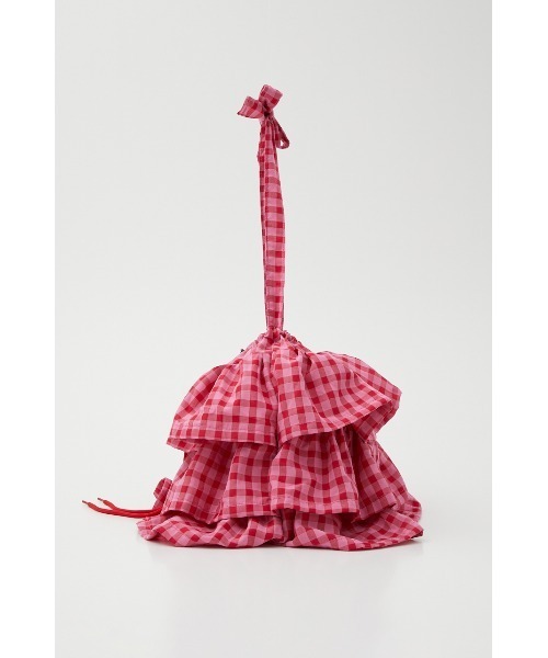 RODEO CROWNS WIDE BOWL（ロデオクラウンズワイドボウル）の「ギンガムチェックフリルバッグ（ショルダーバッグ・レディース・グリーン系その他/パープル系その他/レッド系その他・FREE）」の17枚目の写真