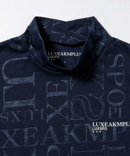 LUXEAKMPLUS(リュクスエイケイエムプラス)の「LUXEAKMPLUS(リュクスエイケイエムプラス)ゴルフ ロゴパターン半袖モックネックTシャツ(Tシャツ/カットソー・メンズ・ブラック/ホワイト/ネイビー・L/M/XL/S/XXL)」の19枚目の写真
