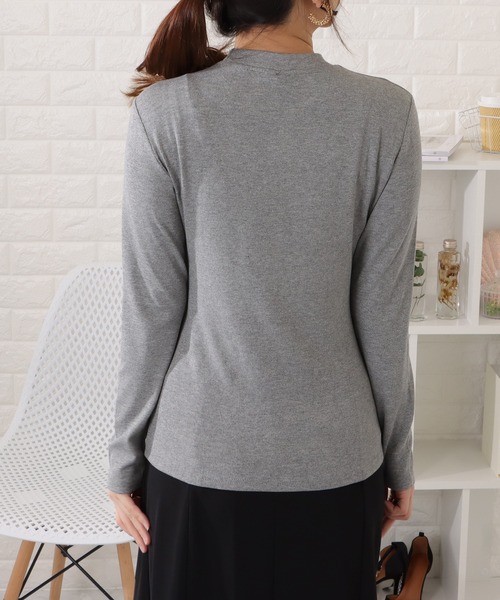 セール】モックネック長袖プルオーバー（Tシャツ/カットソー）｜Lace