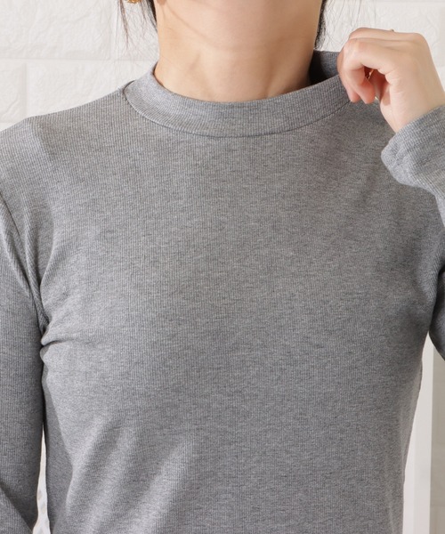 セール】モックネック長袖プルオーバー（Tシャツ/カットソー）｜Lace