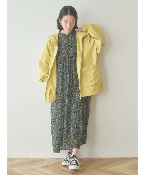 AMERICAN HOLIC（アメリカンホリック）の「シフォン楊柳ギャザーワンピース【インナーSET】（ワンピース・レディース・ブラック系その他/ネイビー系4/その他14・FREE）」の4枚目の写真