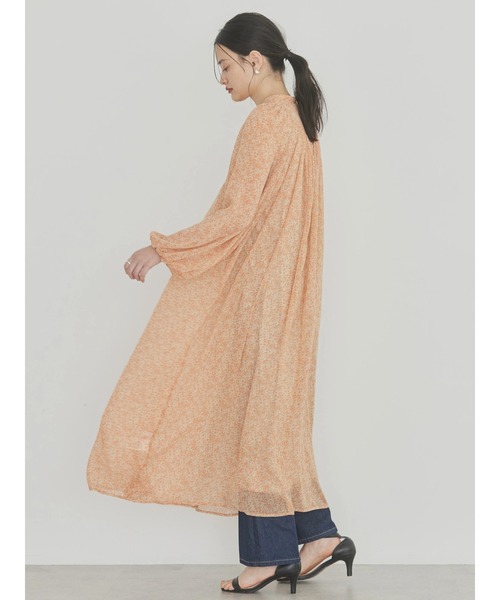 AMERICAN HOLIC（アメリカンホリック）の「シフォン楊柳ギャザーワンピース【インナーSET】（ワンピース・レディース・ブラック系その他/ネイビー系4/その他14・FREE）」の6枚目の写真