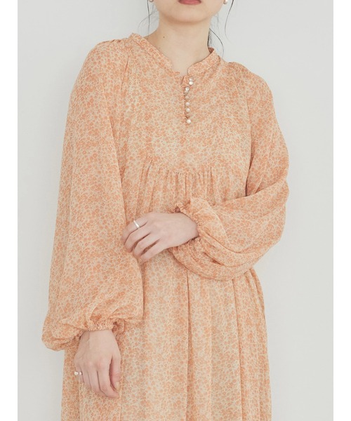 AMERICAN HOLIC（アメリカンホリック）の「シフォン楊柳ギャザーワンピース【インナーSET】（ワンピース・レディース・ブラック系その他/ネイビー系4/その他14・FREE）」の8枚目の写真