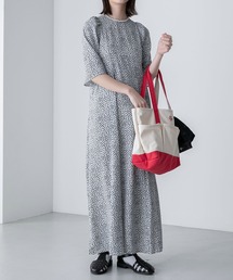 ヴィンテージフラワー パフスリーブAラインワンピース