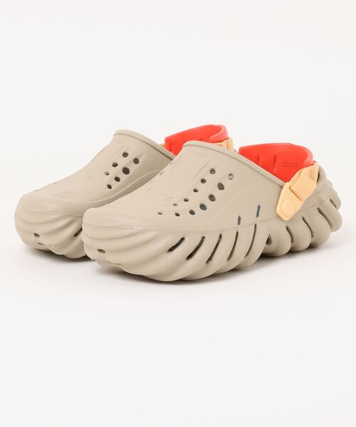 クロックス エコー クロッグ 軽量 ロゴ 厚底4cm 3カラー クロックス エコー クロッグ / crocs Echo Clog(サンダル