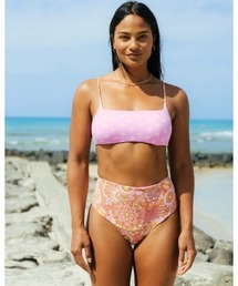 BILLABONG（ビラボン）の「【直営店限定】BILLABONG レディース 【SMILEY】 GOOD TIMES CROP SQUARE TANK ビキニ 【2023年春夏モデル】/ビラボン総柄リバーシブルビキニ（水着）」