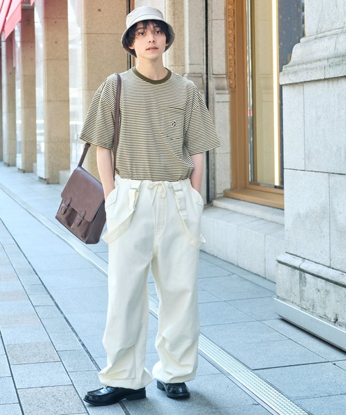 MONO-MART LADY'S（モノマートレディース）の「ワンポイントレトロアニマル刺繍リンガーボーダーTシャツ（Tシャツ/カットソー・レディース・ネイビー/ブラウン/ブラック/オリーブ・FREE）」の13枚目の写真