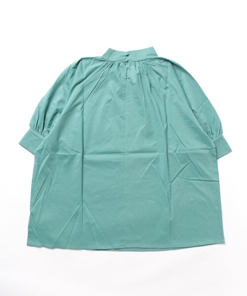 Q（キュー）の「シルケットギャザーカットブラウス（シャツ/ブラウス・レディース・アイボリー/ミント/グレイッシュベージュ/ベビーピンク・MEDIUM）」の9枚目の写真