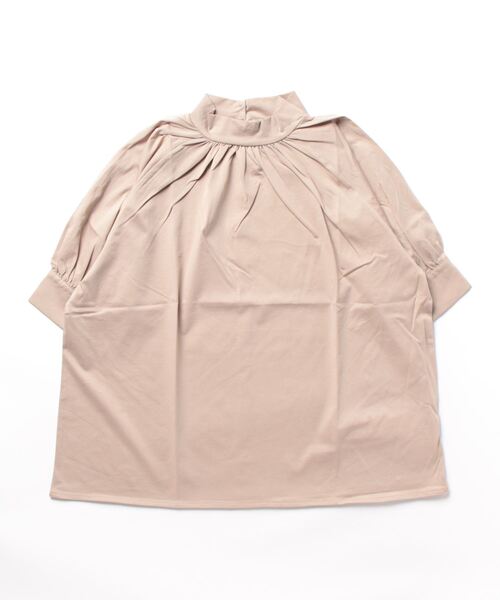 Q（キュー）の「シルケットギャザーカットブラウス（シャツ/ブラウス・レディース・アイボリー/ミント/グレイッシュベージュ/ベビーピンク・MEDIUM）」の8枚目の写真