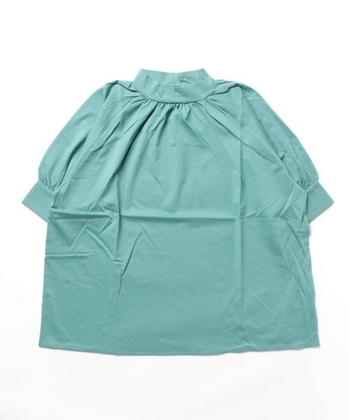 Q（キュー）の「シルケットギャザーカットブラウス（シャツ/ブラウス・レディース・アイボリー/ミント/グレイッシュベージュ/ベビーピンク・MEDIUM）」の5枚目の写真