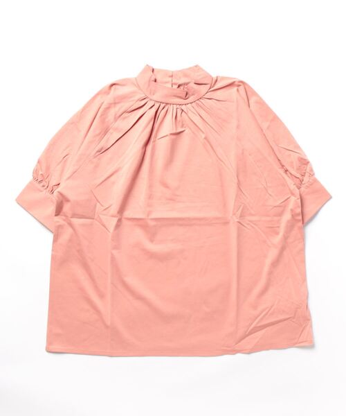 Q（キュー）の「シルケットギャザーカットブラウス（シャツ/ブラウス・レディース・アイボリー/ミント/グレイッシュベージュ/ベビーピンク・MEDIUM）」の6枚目の写真