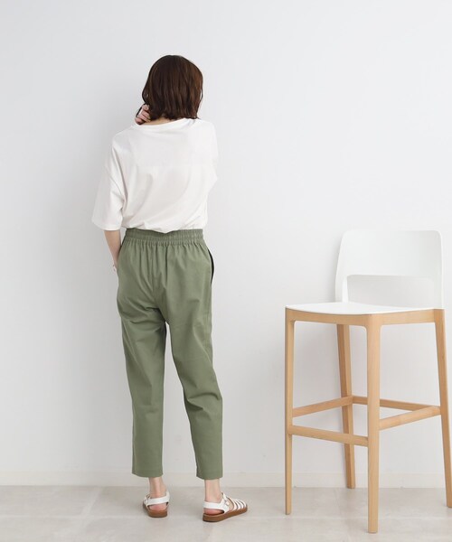 SHOO・LA・RUE(シューラルー)の「◆さらっと大人ナチュラル◎ 麻レーヨン ベイカーパンツ(その他パンツ・レディース・チャコールグレー/カーキ/ベージュ・02/03/04)」の12枚目の写真