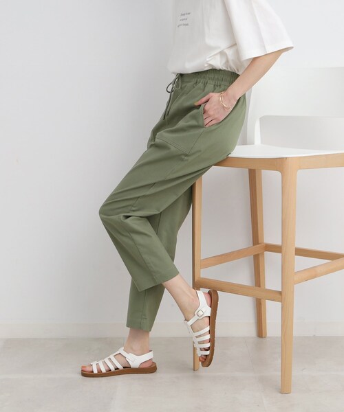 SHOO・LA・RUE(シューラルー)の「◆さらっと大人ナチュラル◎ 麻レーヨン ベイカーパンツ(その他パンツ・レディース・チャコールグレー/カーキ/ベージュ・02/03/04)」の13枚目の写真